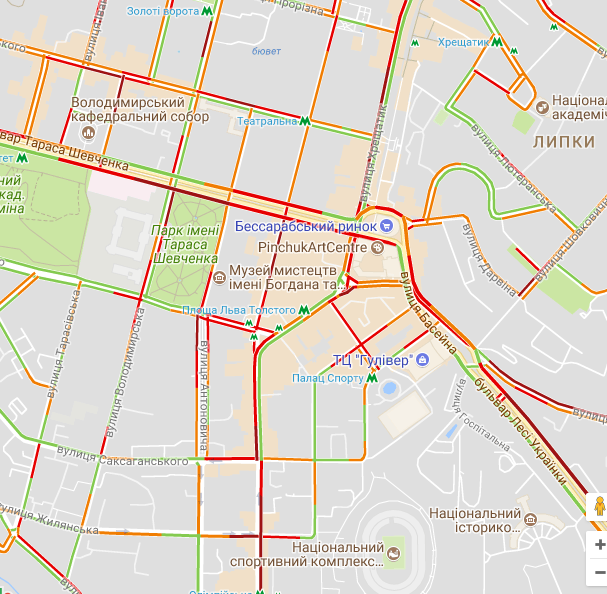 Киев окутал сильный туман: город застрял в пробках