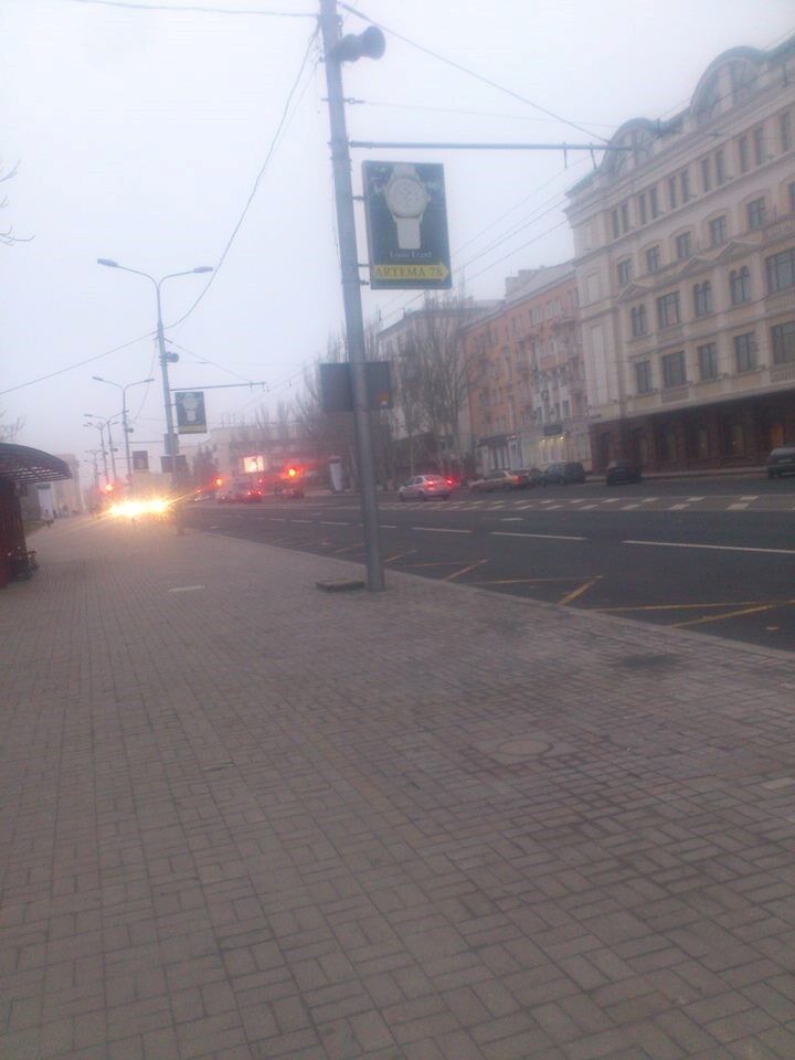 Новогодний оккупированный Донецк