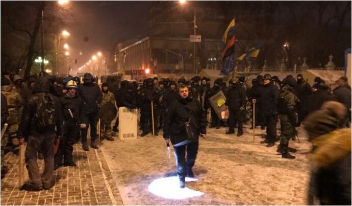 У Києві прихильники Саакашвили побилися з поліцією: є постраждалі