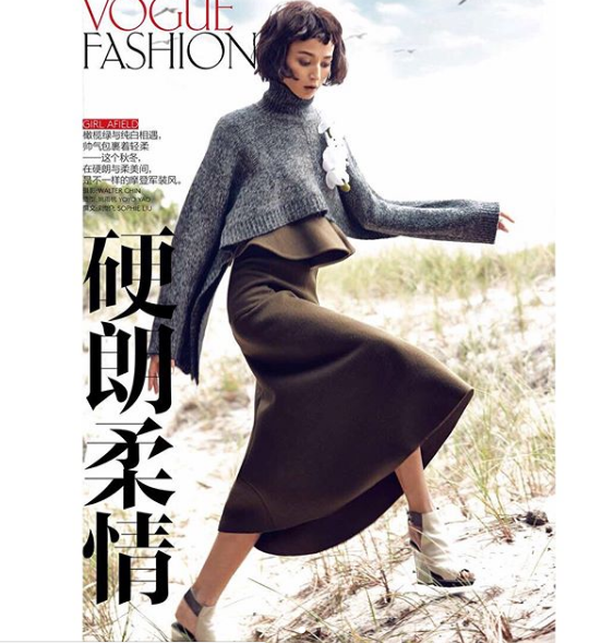 Эвелина Мамбетова в китайском Vogue