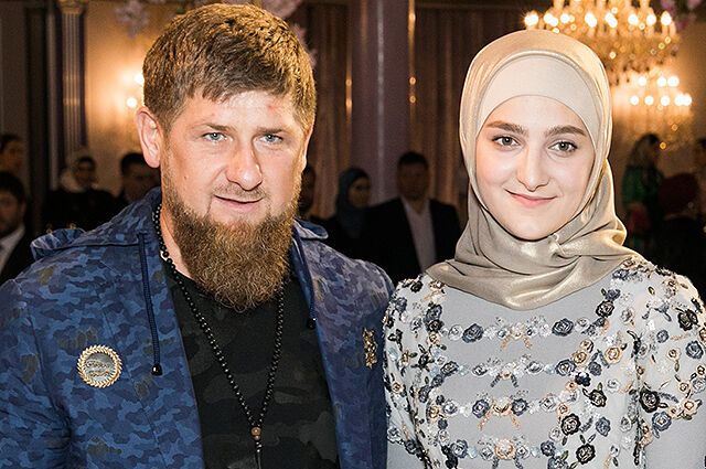 Рамзан Кадыров с дочерью Ашат