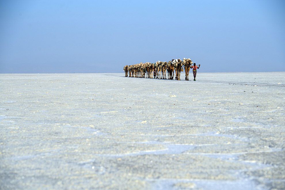 Самое негостеприимное место на Земле: космические пейзажи пустыни Данакиль