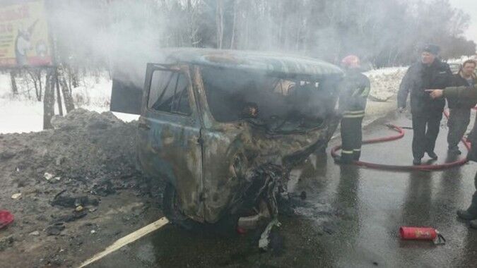 Сгорели заживо: в России произошло масштабное ДТП. Фото и видеофакт