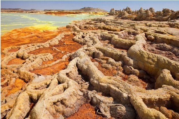 Самое негостеприимное место на Земле: космические пейзажи пустыни Данакиль