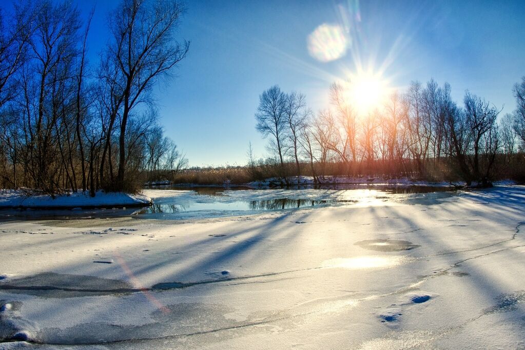 Запорожский фотограф показал красоты Хортицы, скованной морозом (ФОТО)