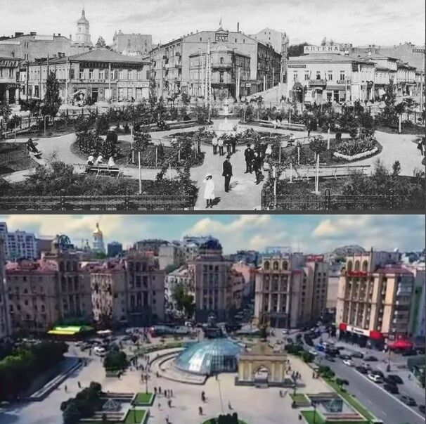 Как изменился Киев за 150 лет: фото известных мест тогда и сейчас