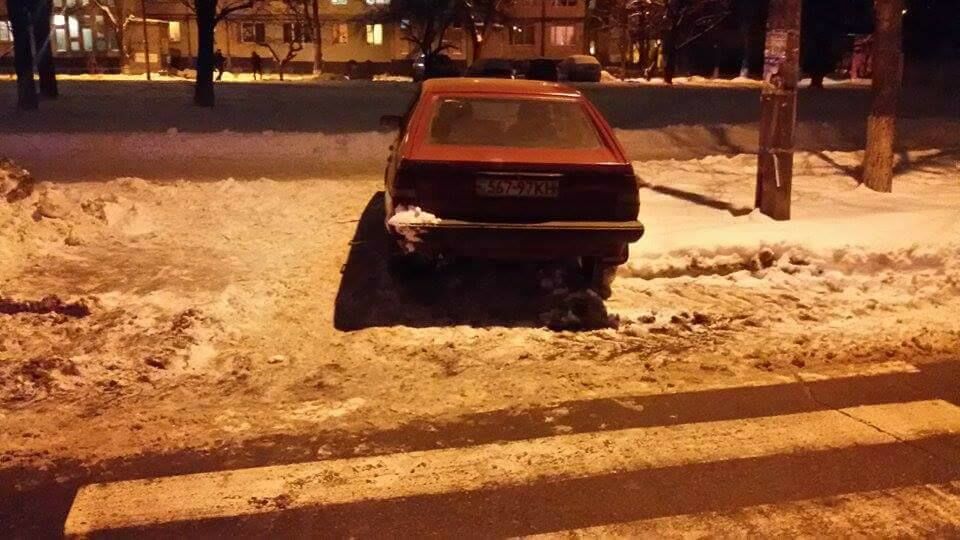 У Києві провчили нахабного автохама