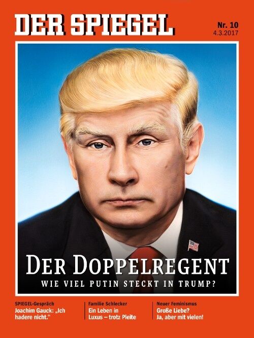 "Дважды правитель": на обложку немецкого еженедельника поместили "Трампутина"