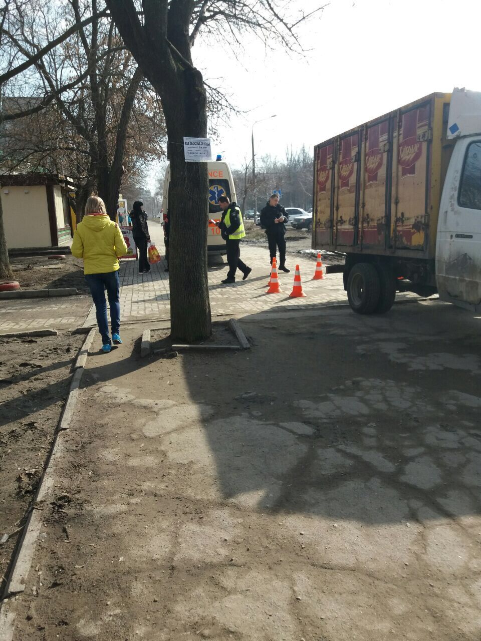 В Запорожье грузовой автомобиль сбил пожилую женщину (ФОТО)