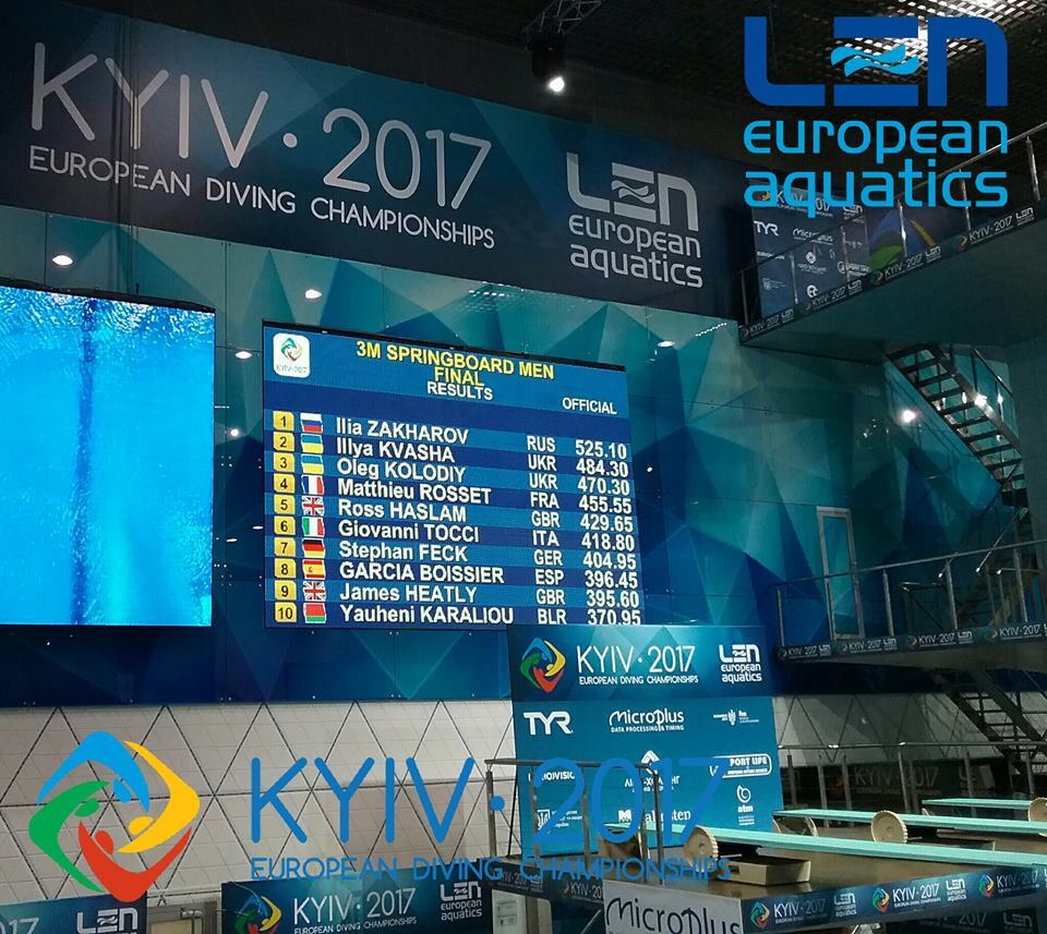 Украина добыла еще две медали на чемпионате Европы по прыжкам в воду, оторвавшись от России