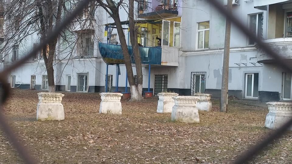 Балкон-корабль возле метро "Арсенальная" - Киев