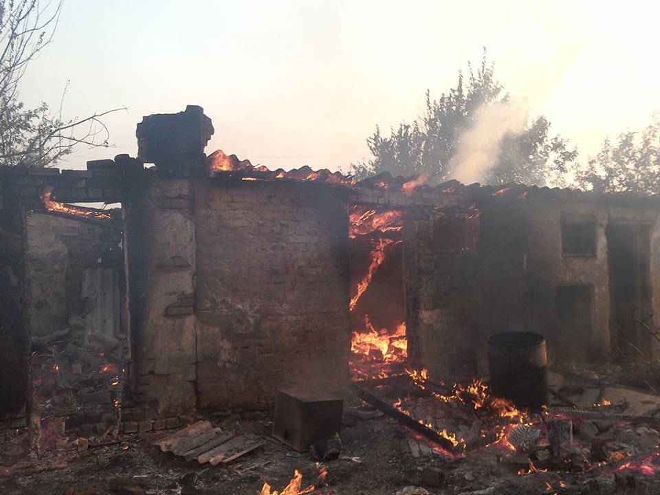 Последствия обстрелов Зайцево