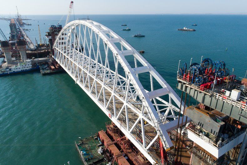Будівництво Керченського моста: з'явилися нові фото з Криму