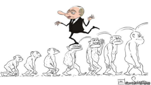 Все не як у людей: Йолкін висміяв Путіна на шляху "зворотної еволюції"