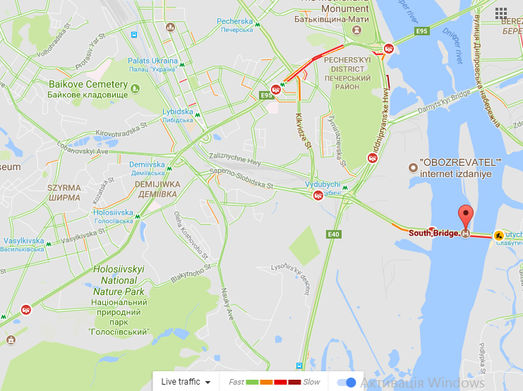 Пробки в Киеве 29 августа: где были самые большие заторы