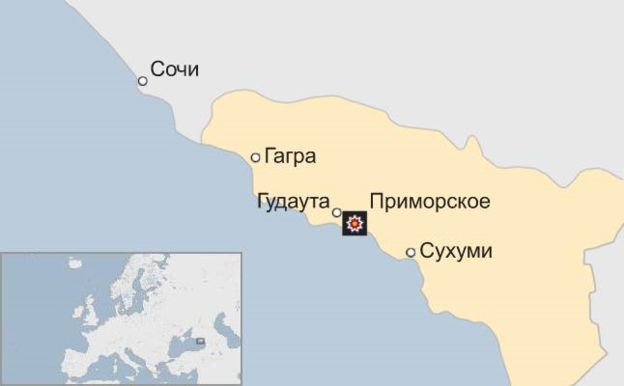 В канун приезда Путина: в Абхазии взорвался военный склад, есть погибшие