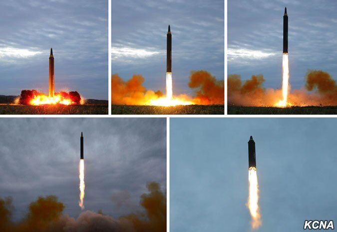Запуск ракеты КНДР по Японии: появились первые фото