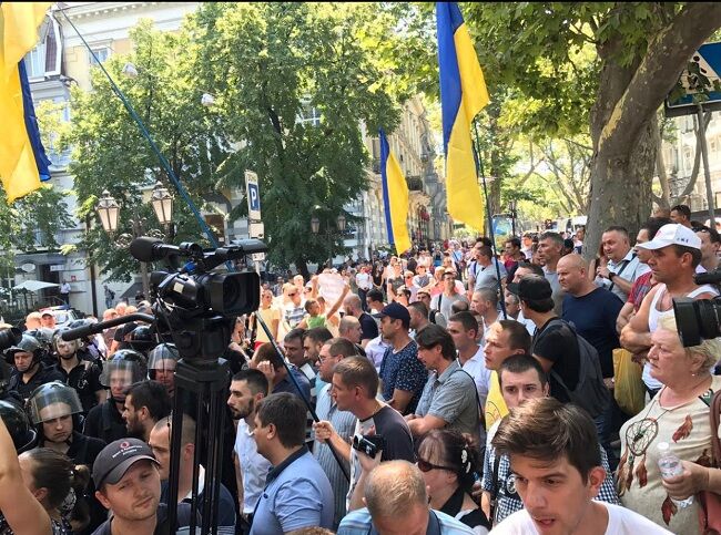 В Одессе протестовали против строительного беспредела Kadorr-group