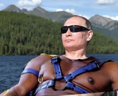Карикатура Елкина: Уже не мачо Путин порвал сеть