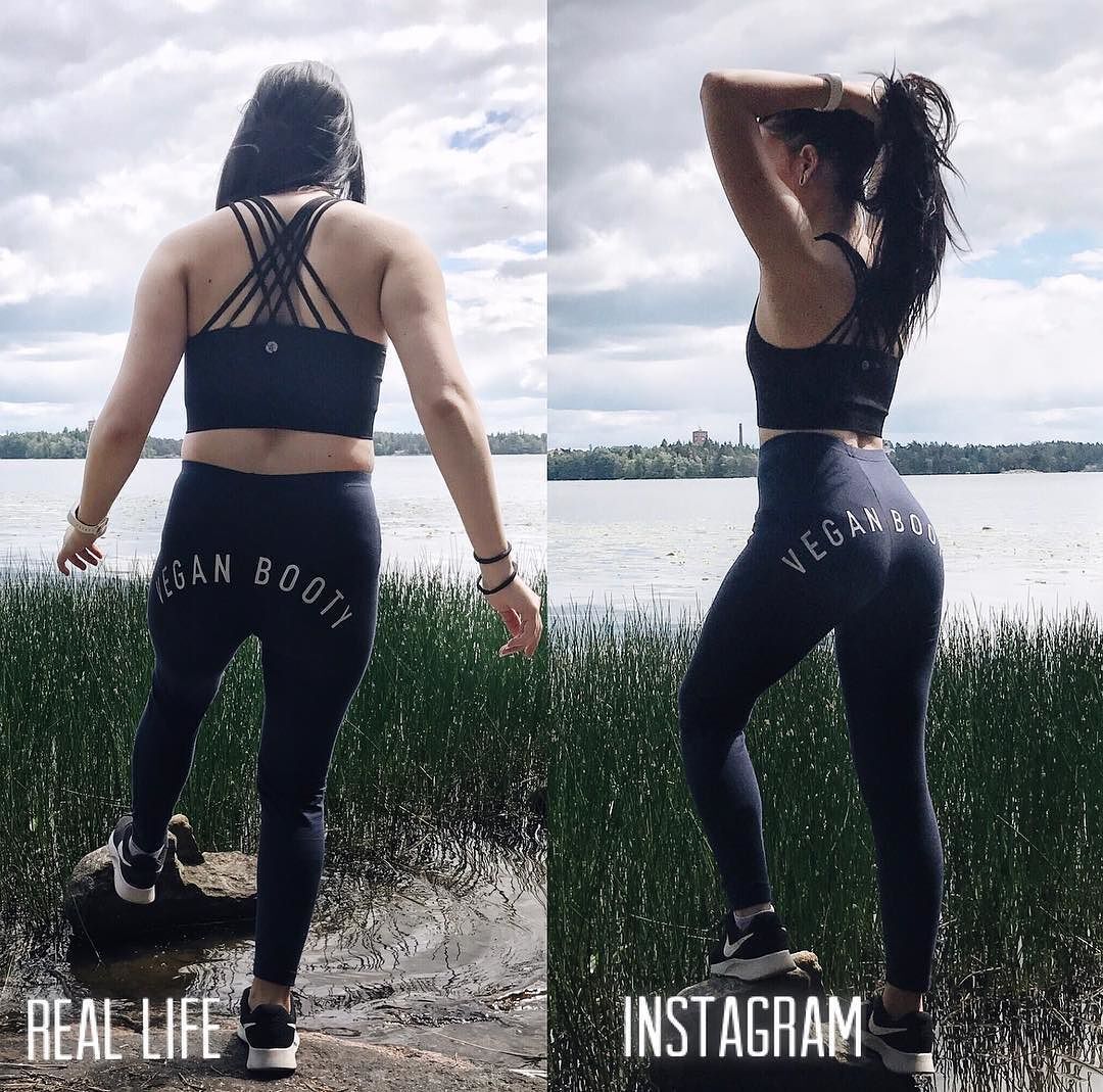 Блогерша показала, как фитнес-модели обманывают в Instagram: разоблачительные фото