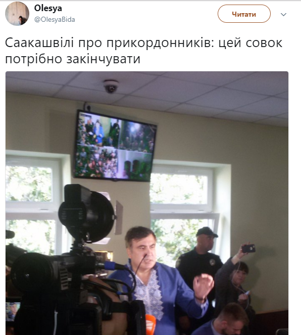 Суд по делу Саакашвили: в экс-президента Грузии полетели яйца