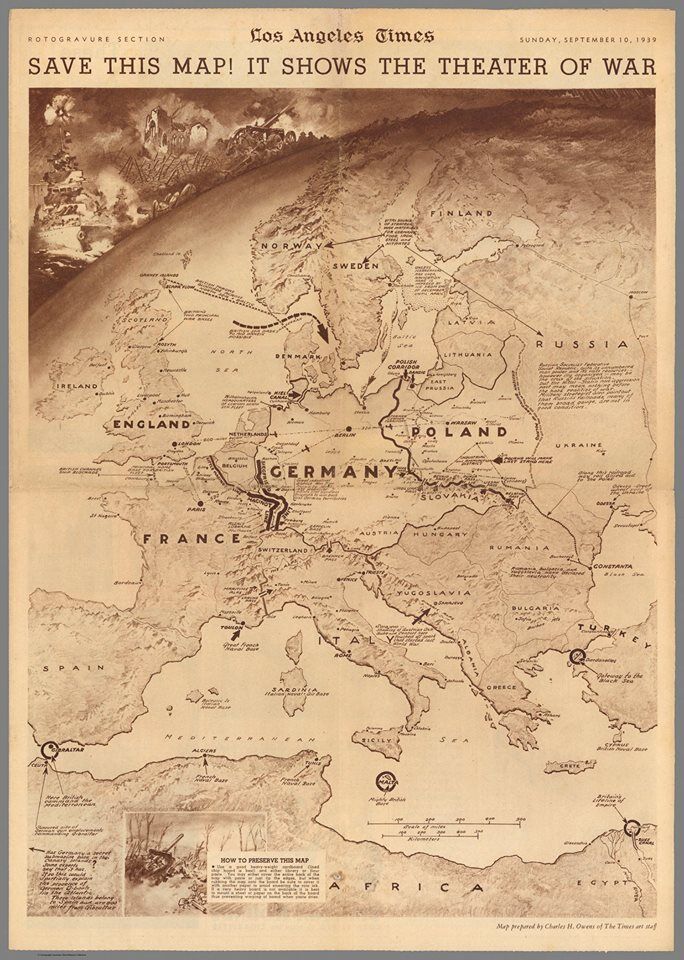 Карта, що показує театр війни
