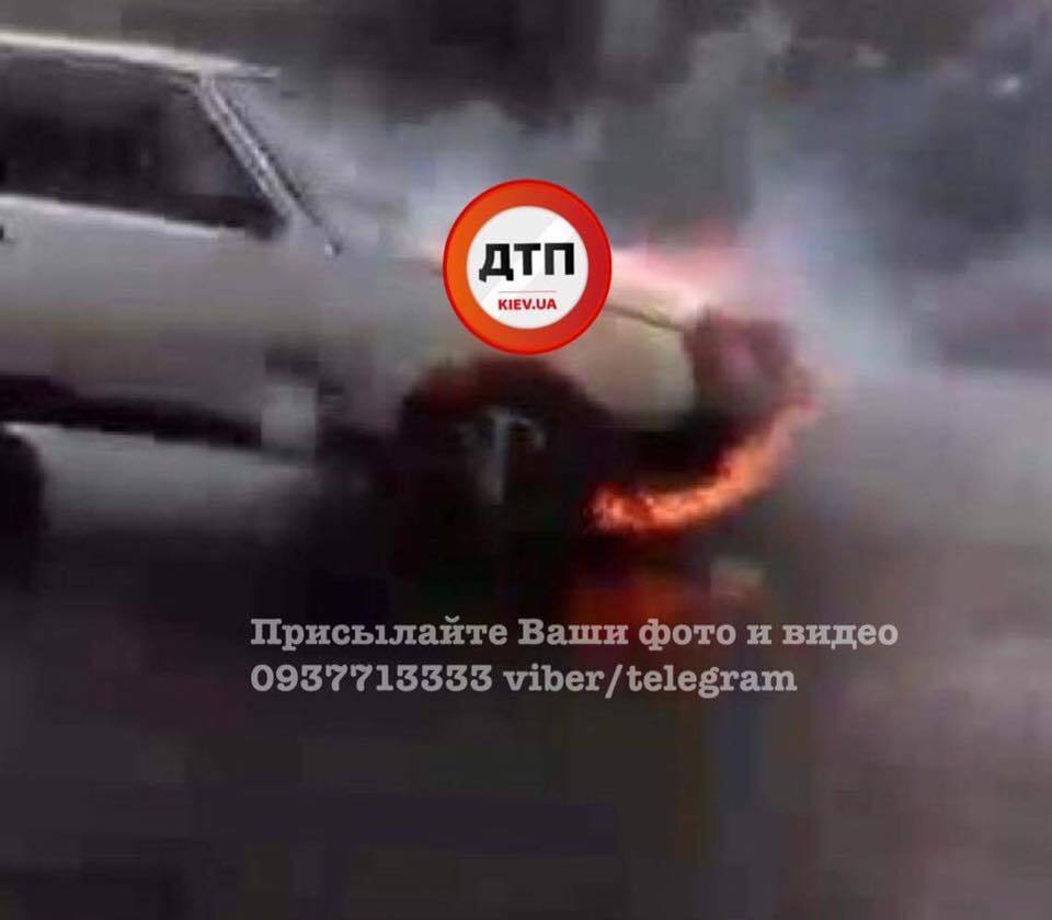 Возгорание авто