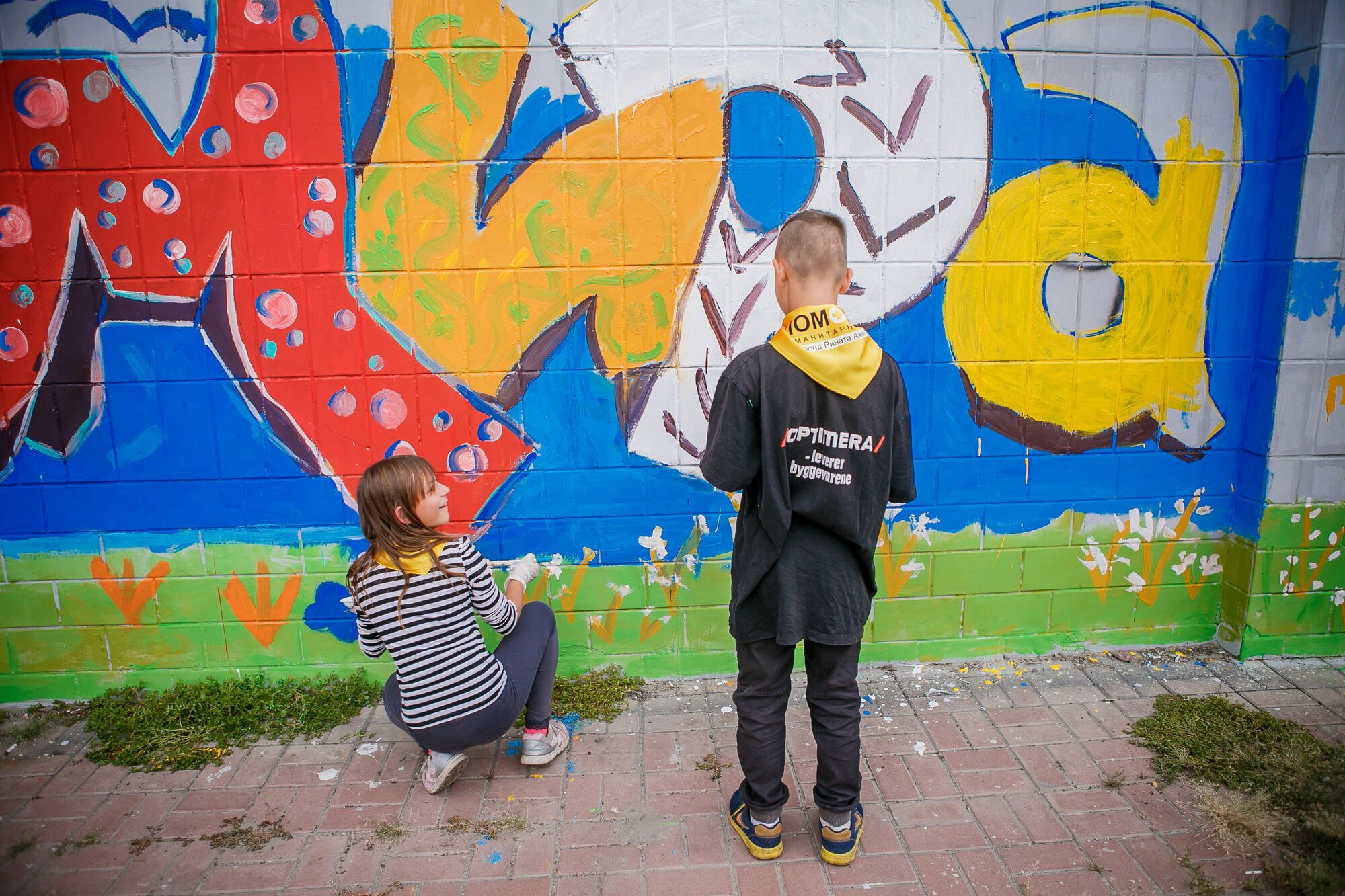 #ХочуМира: дети-переселенцы провели акцию против войны