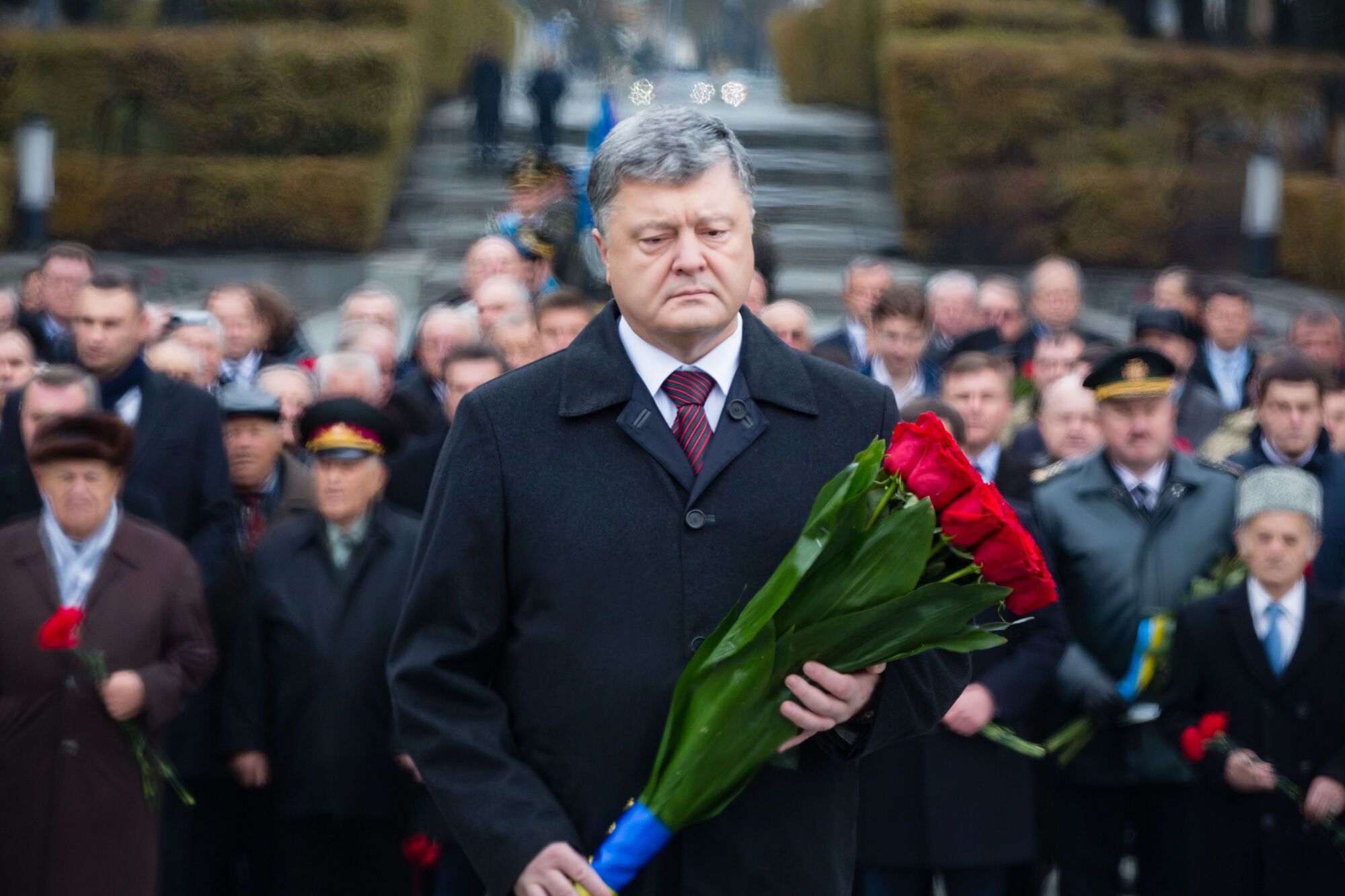 Президент почтил память погибших по случаю 72-й годовщины изгнания нацистов из Украины. Киев, 28.10.2016