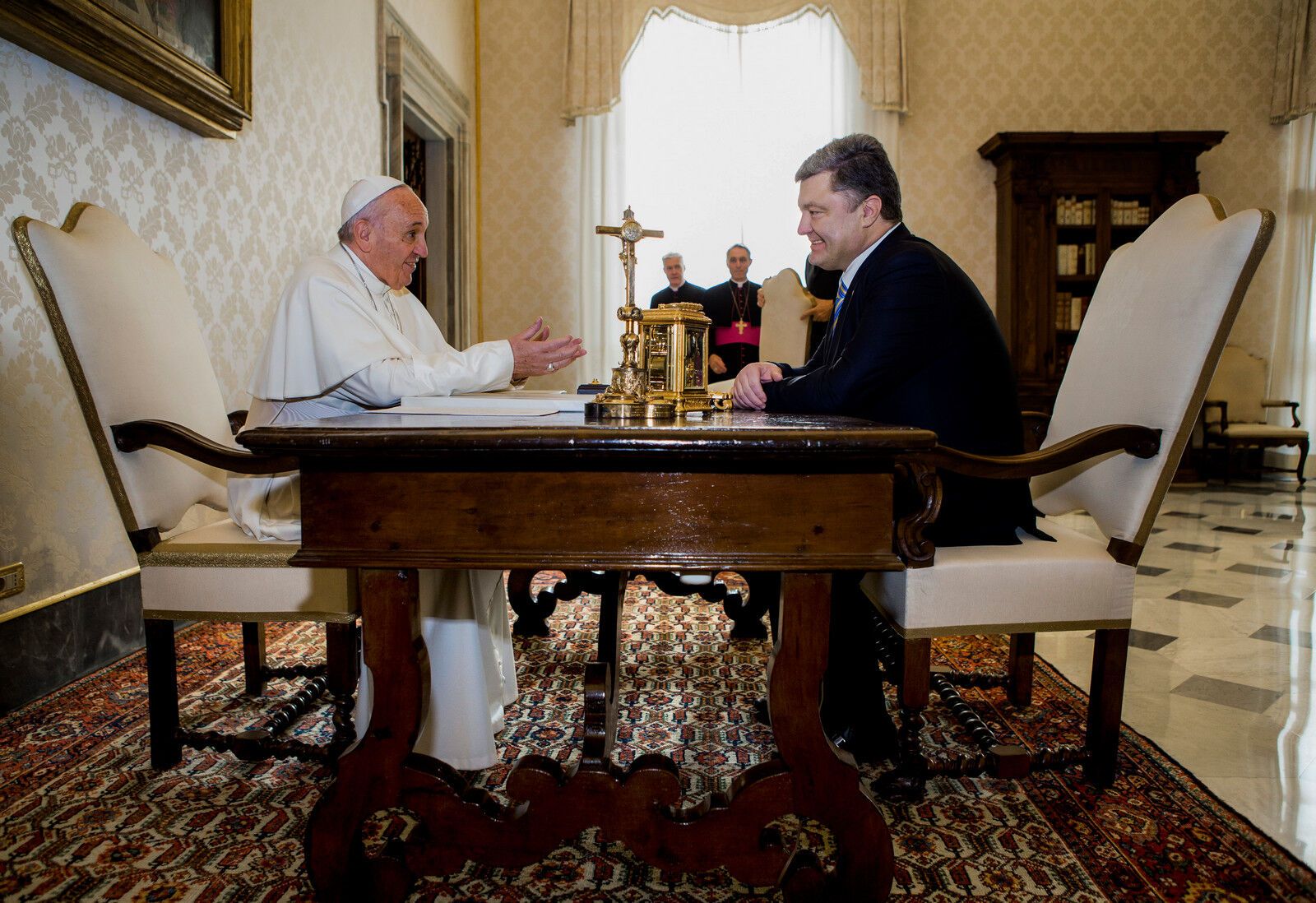 Зустріч з Папою Римським Франциском під час офіційного візиту до Ватикану. 20.11.2015