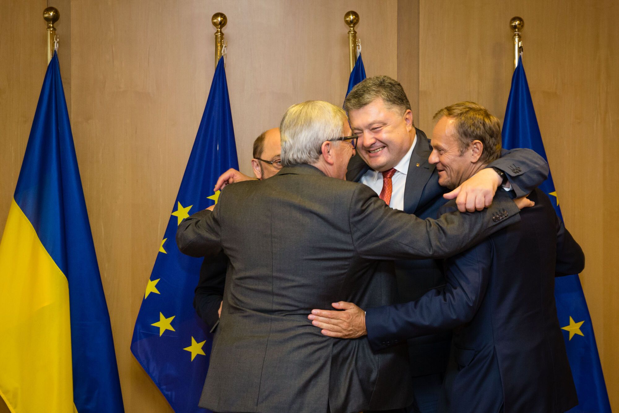 Порошенко с лидерами ЕС во время рабочего визита в институции ЕС. Мини-саммит "Украина-ЕС" в Брюсселе, 27.06.2016