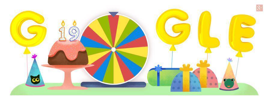 Google отмечает 19-летие: как играть в его праздничную рулетку