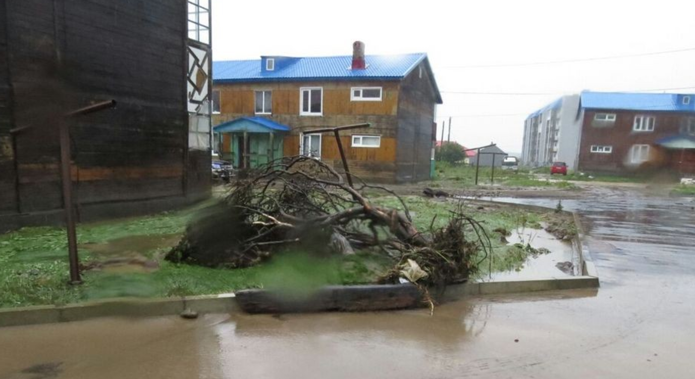 На Россию обрушился мощный тайфун: река затопила целый город 