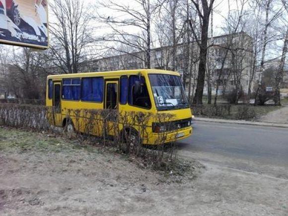 Забастовка маршрутчиков в Тернополе