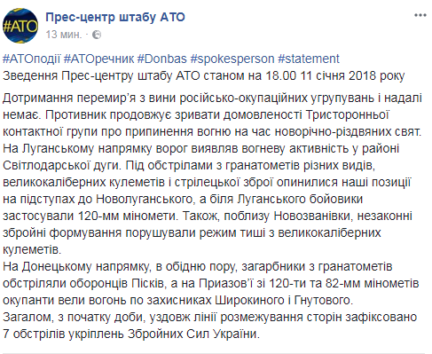 "Перемир'я і надалі немає": стало відомо про нові провокації терористів на Донбасі