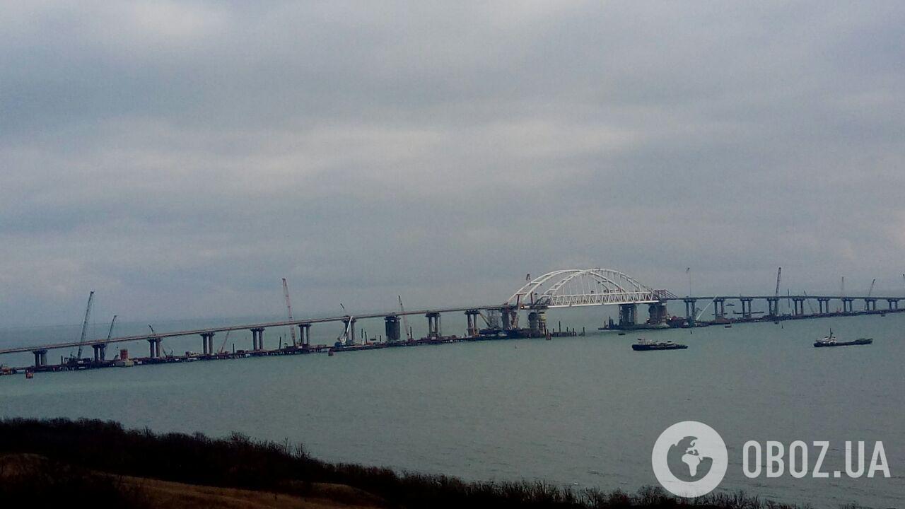 Строительство Крымского моста: появились свежие фото и видео