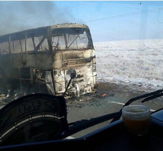 У Казахстані 52 людини заживо згоріли в автобусі
