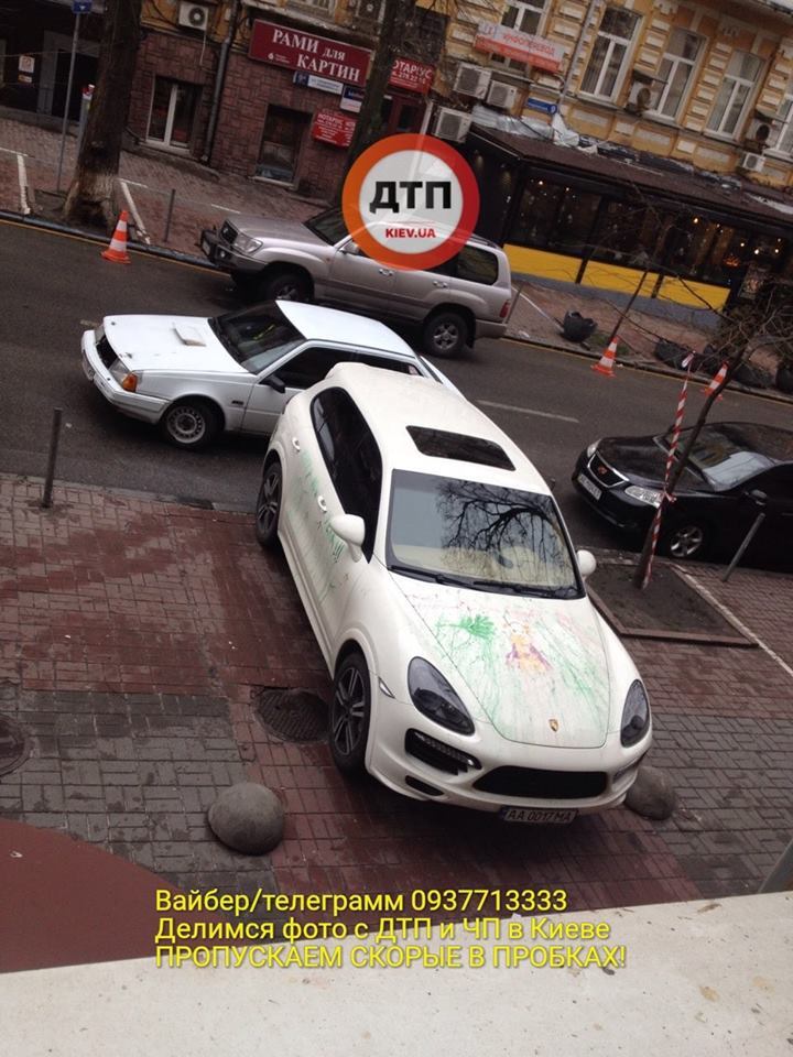 "Грязное животное": киевляне жестко проучили героя парковки