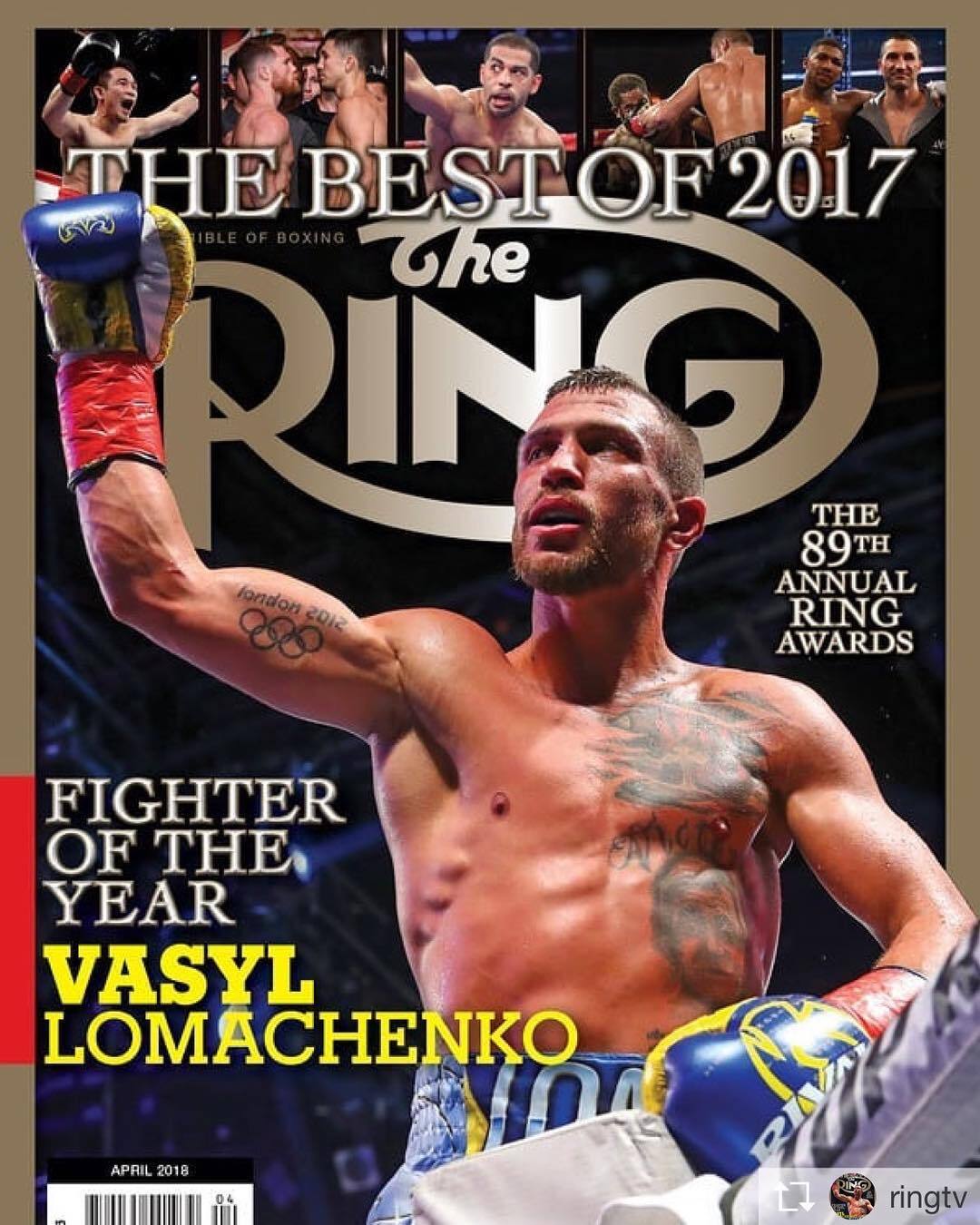 Ломаченко названий у США боксером року