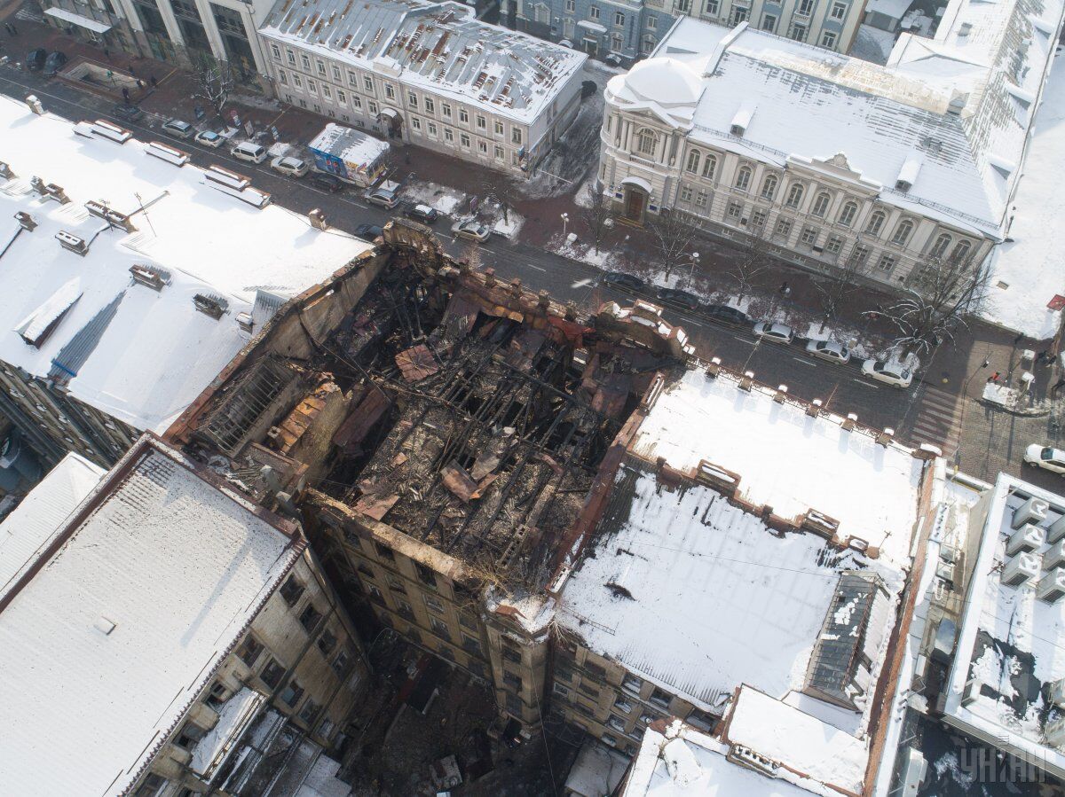 Что осталось от исторического дома в Киеве после пожара: опубликованы жуткие фото
