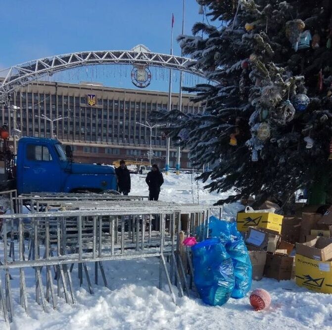 В Запорожье центральную елку области отдадут на корт животных