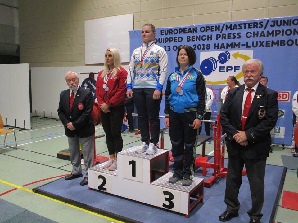 Украинская пауэрлифтерша с мировым рекордом выиграла чемпионат Европы