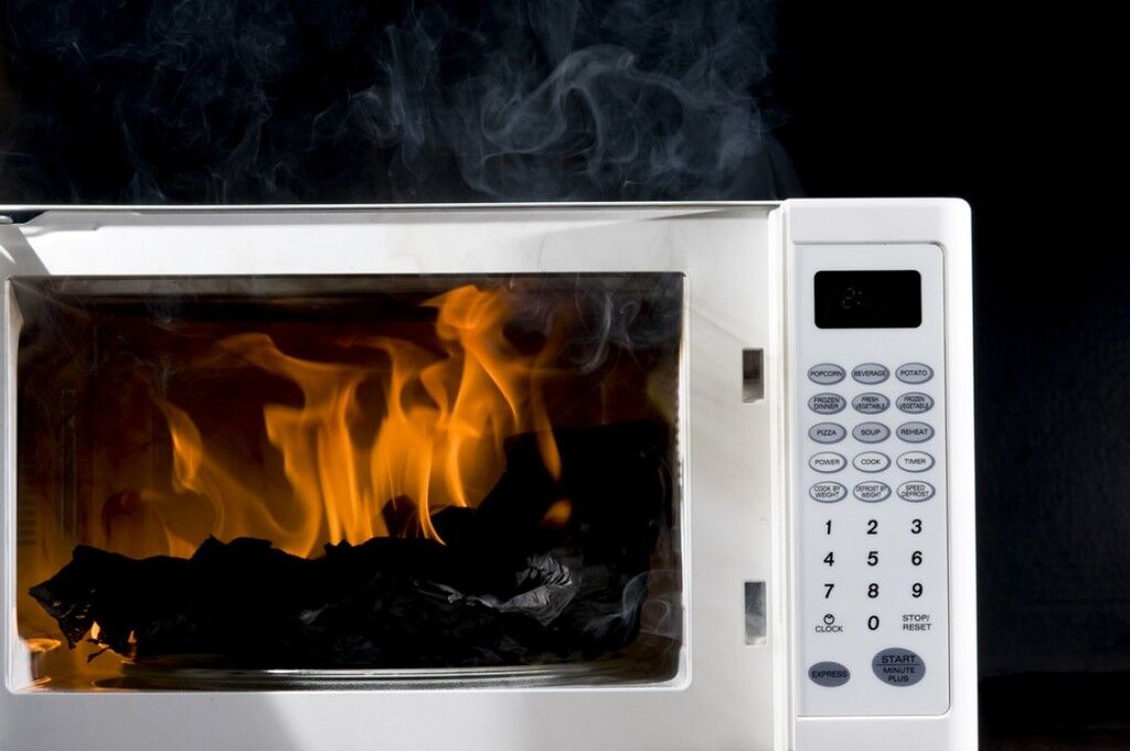 В Запорожской области микроволновая печь спровоцировала пожар в квартире