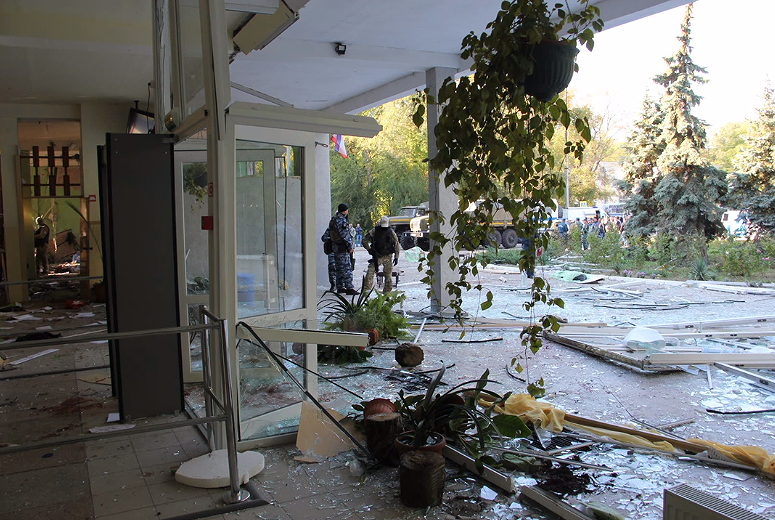 Керченский политехнический колледж после взрыва