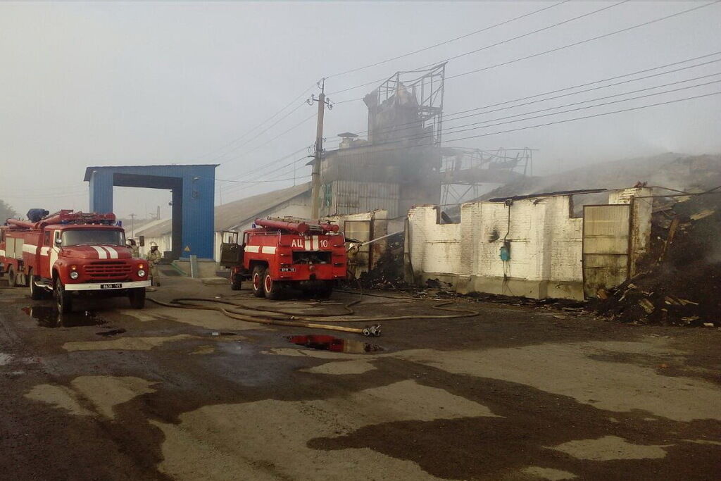 Згоріли тонни зерна: на Харківщині спалахнула велика пожежа на складах