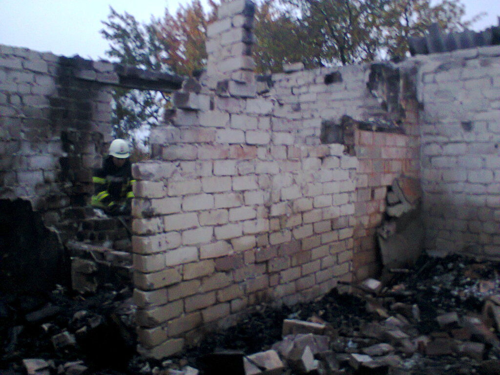 В Запорожской области во время пожара заживо сгорела жительница частного дома