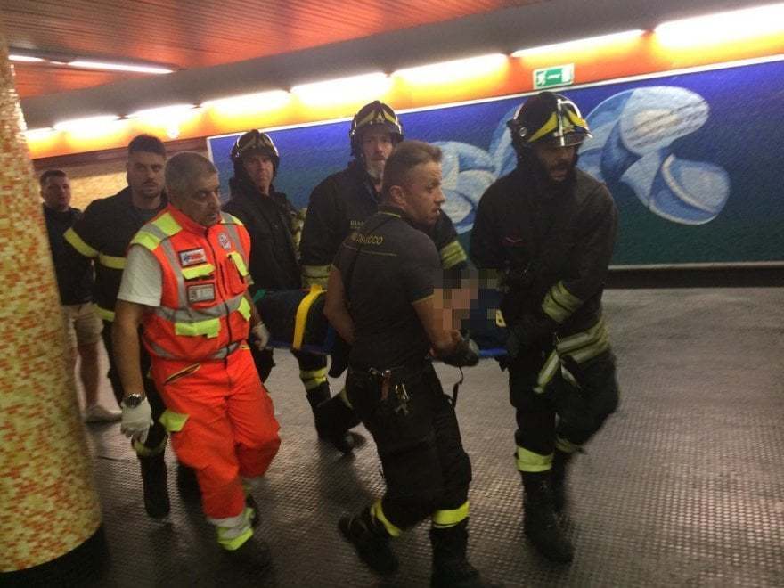 Разорвало ногу: украинцы и россияне угодили в кровавое месиво в Риме перед матчем ЛЧ - фото и видео 18+