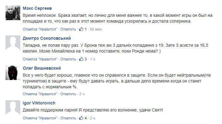 Украинские болельщики поддержали Михайлюка после дебюта в "Лейкерс"