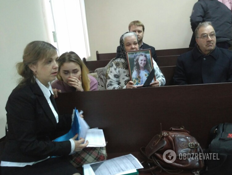 Ирина Ноздровская на суде по делу Россошанского-младшего в декабре 2017 г.