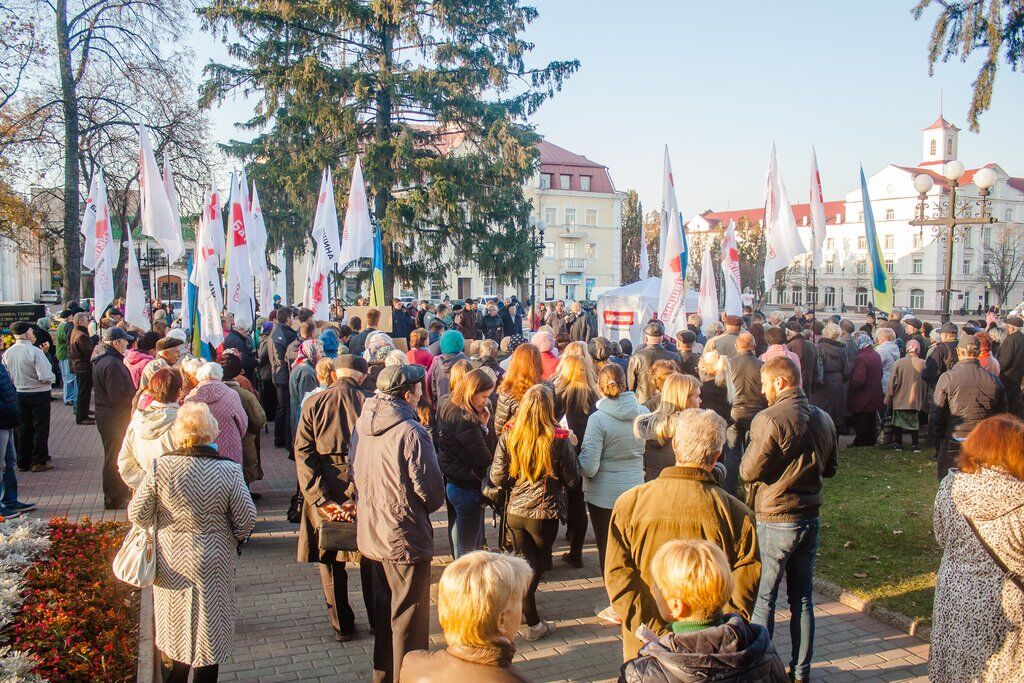 Акция протеста в Чернигове